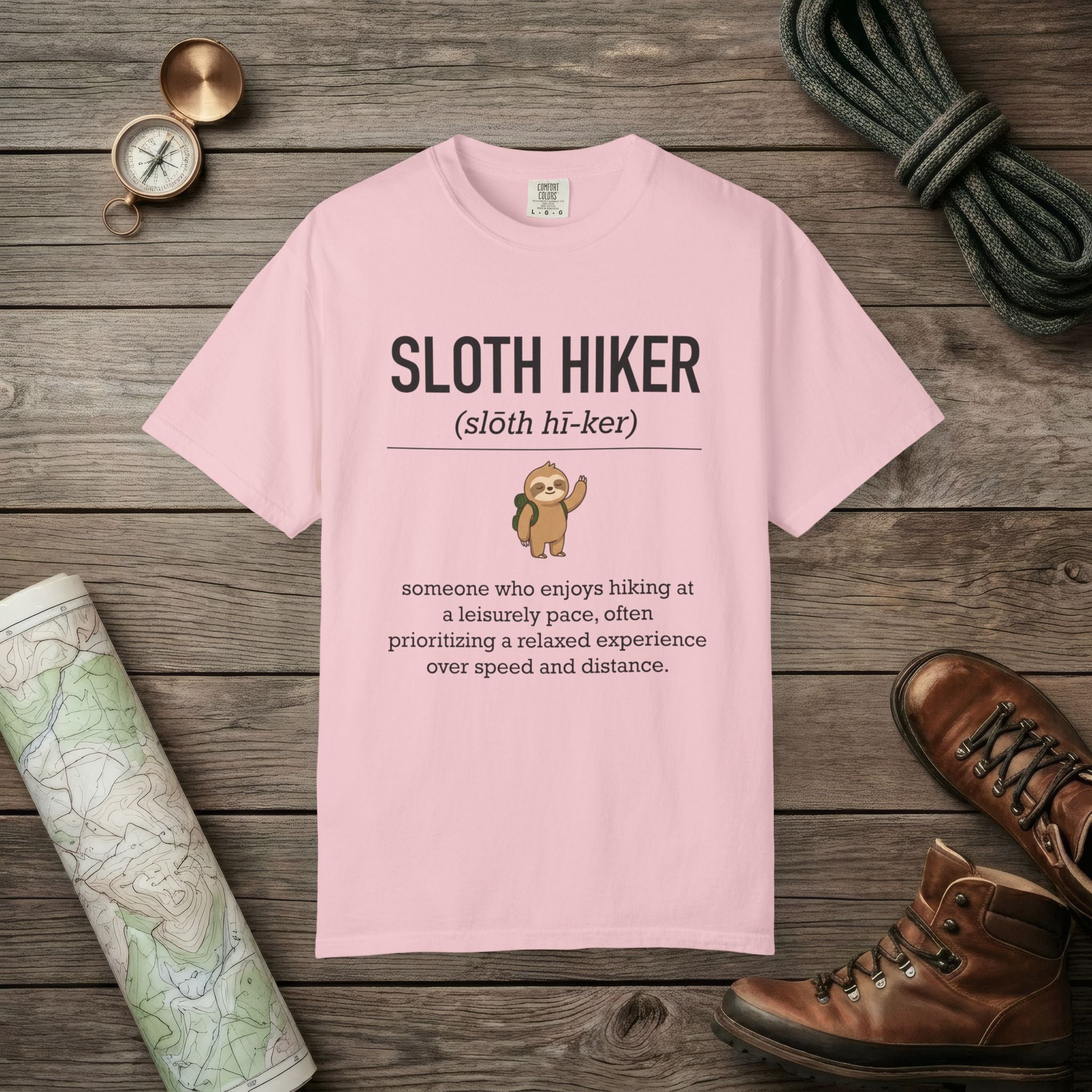 Sloth Hiker Definition T-Shirt