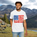 Flowerbed American Flag T-Shirt