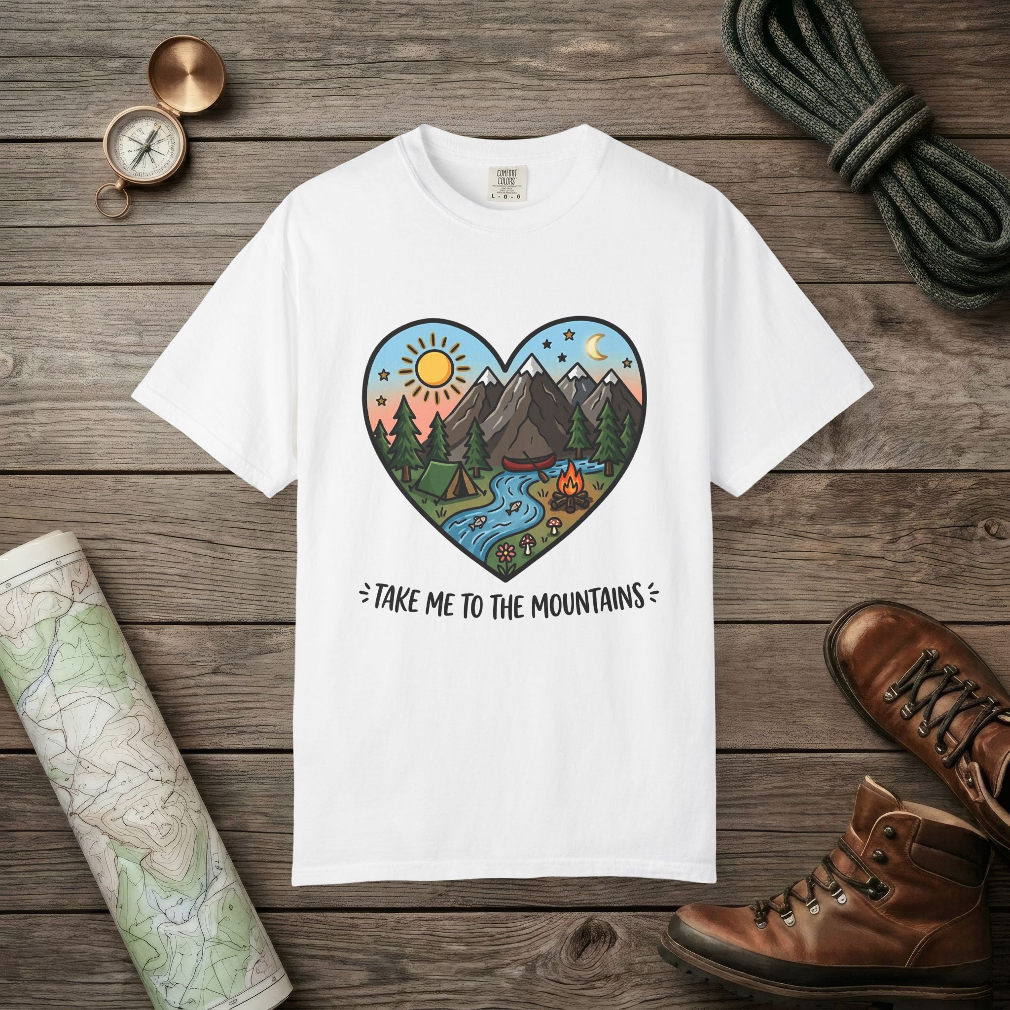 Mountains Hearts T-Shirt
