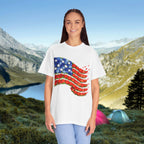 American Flag Flower T-Shirt