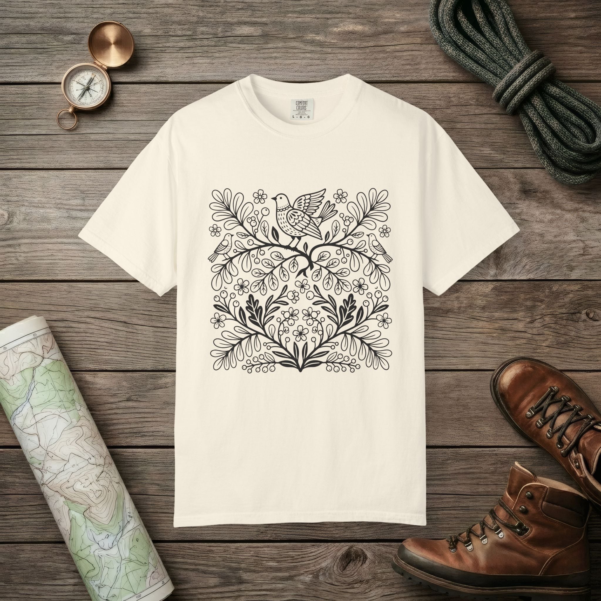 Birds & Flowers T-Shirt