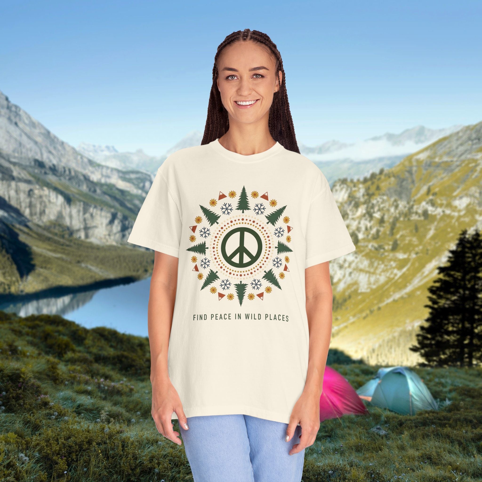 Alpine Peace Mandala T-Shirt