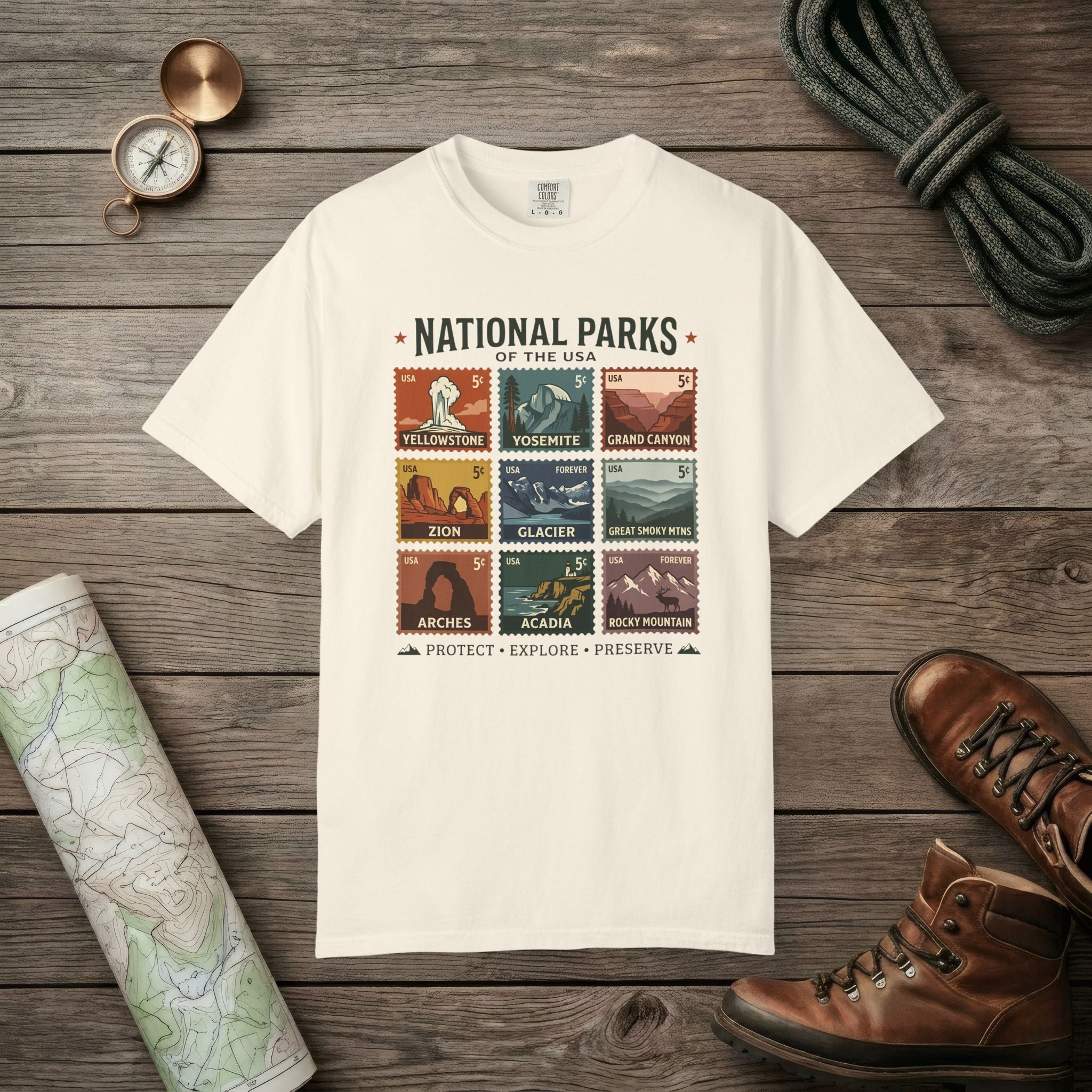 National Parks of The USA T-Shirt