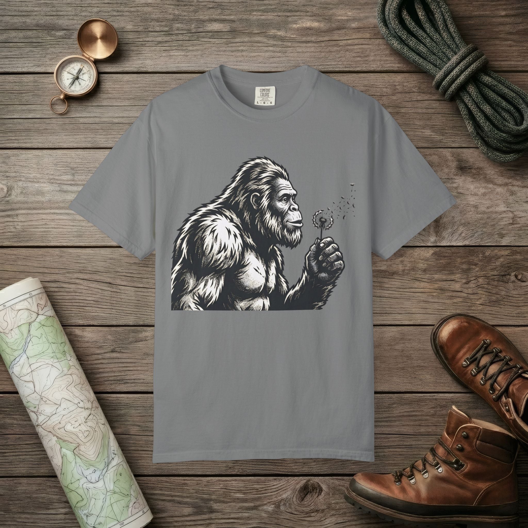 Bigfoot Blowing Wishes T-Shirt