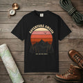Adventure Awaits Retro Sunset T-Shirt