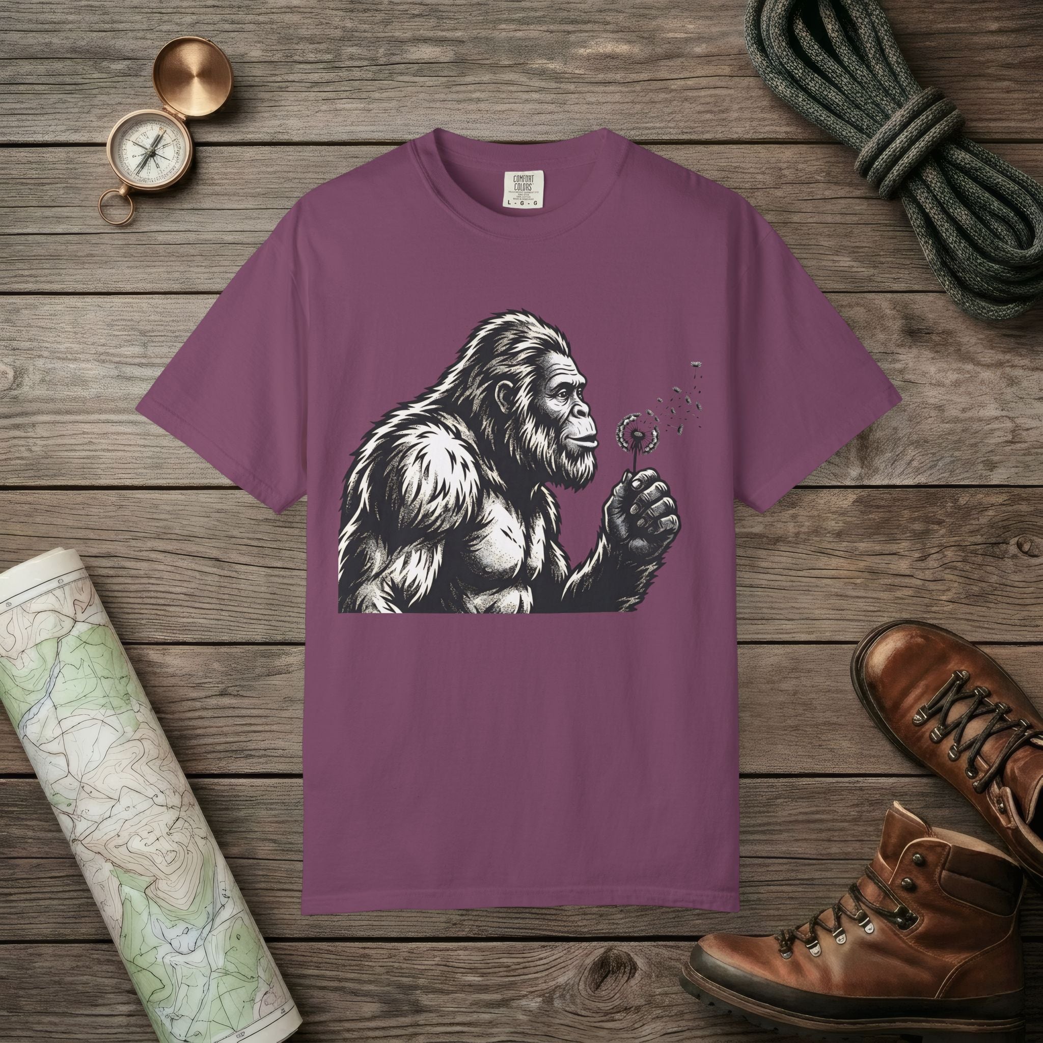 Bigfoot Blowing Wishes T-Shirt