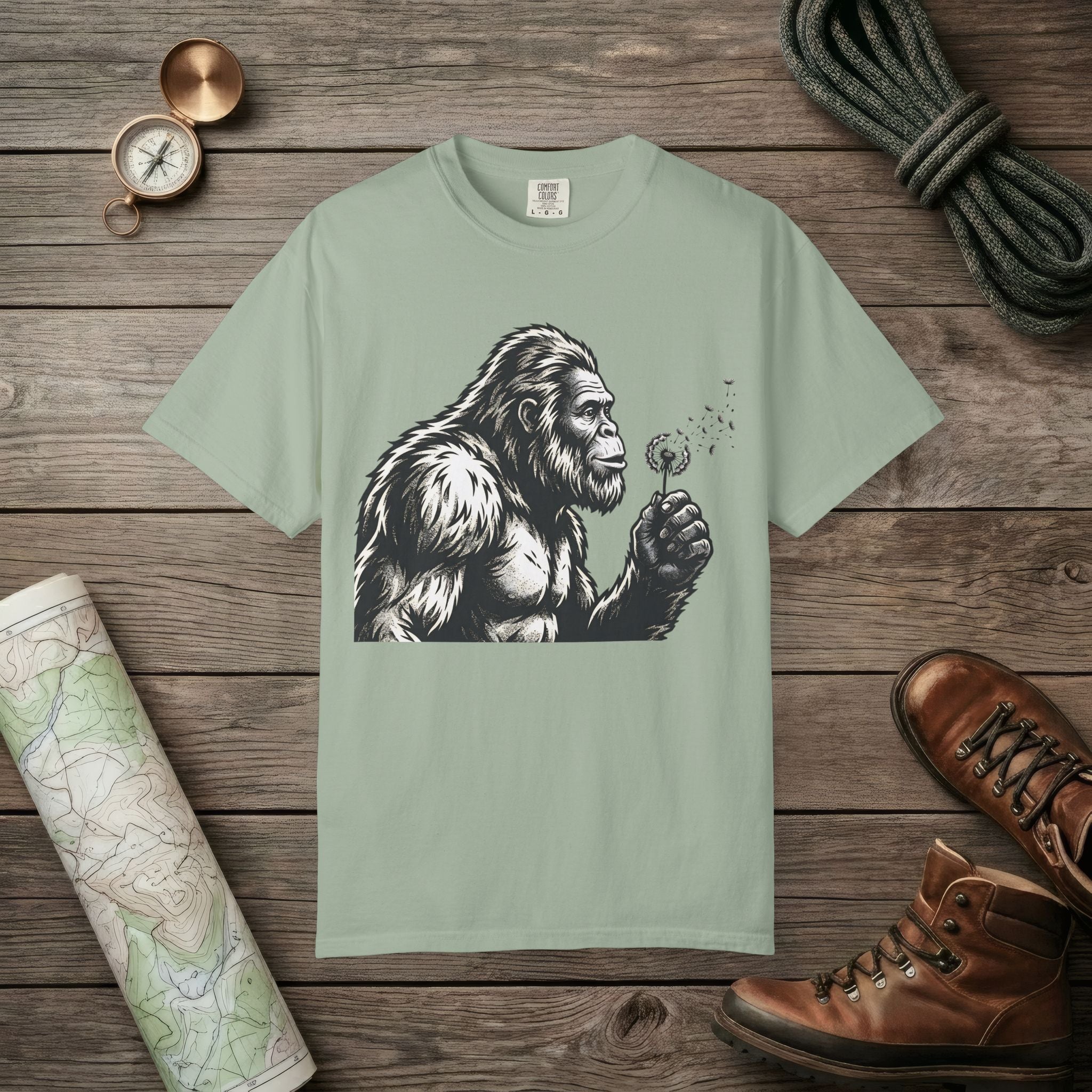 Bigfoot Blowing Wishes T-Shirt