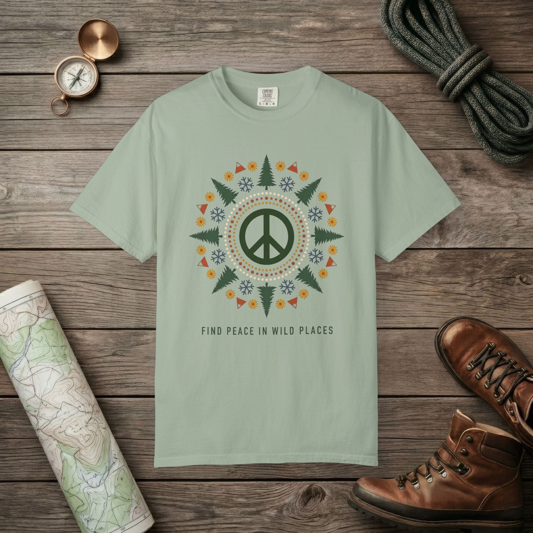 Alpine Peace Mandala T-Shirt