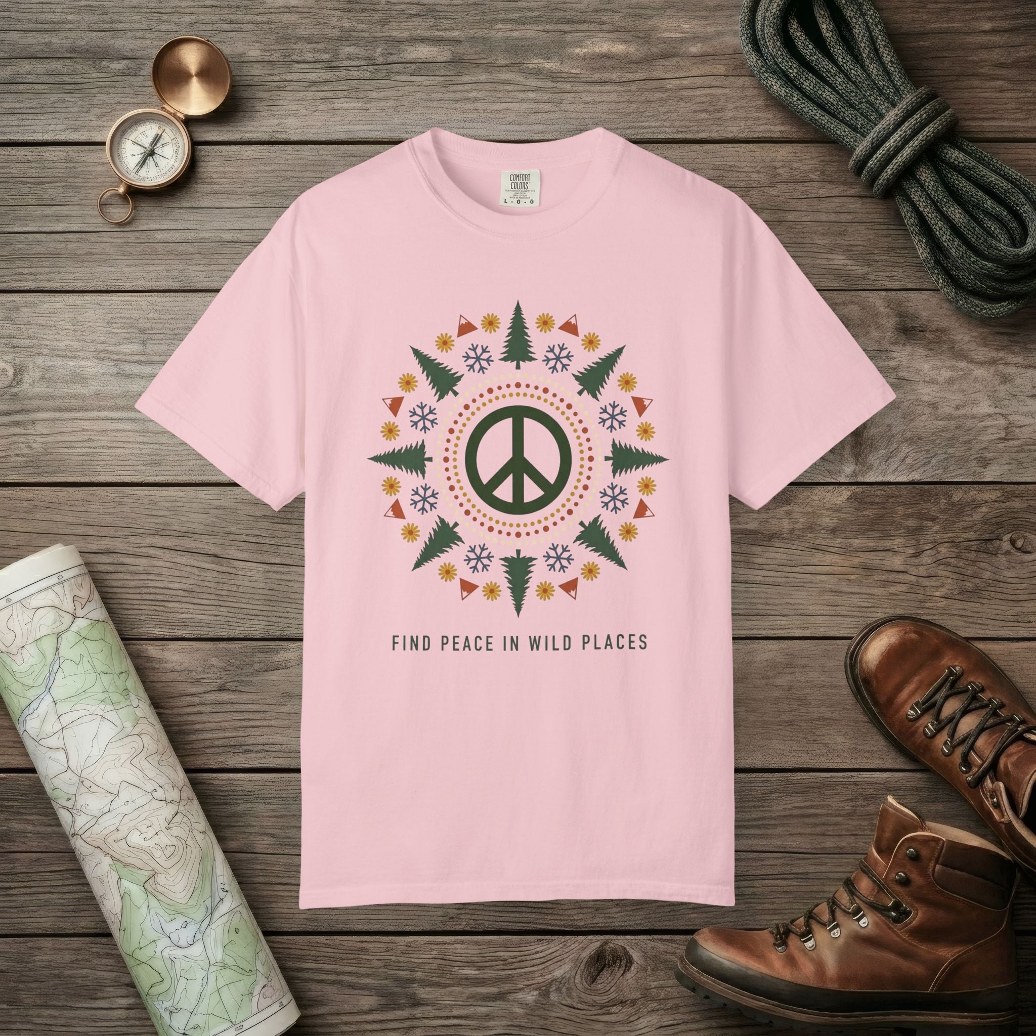 Alpine Peace Mandala T-Shirt