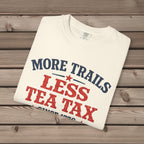 unisex graphic t-shirt with "More Trails" design