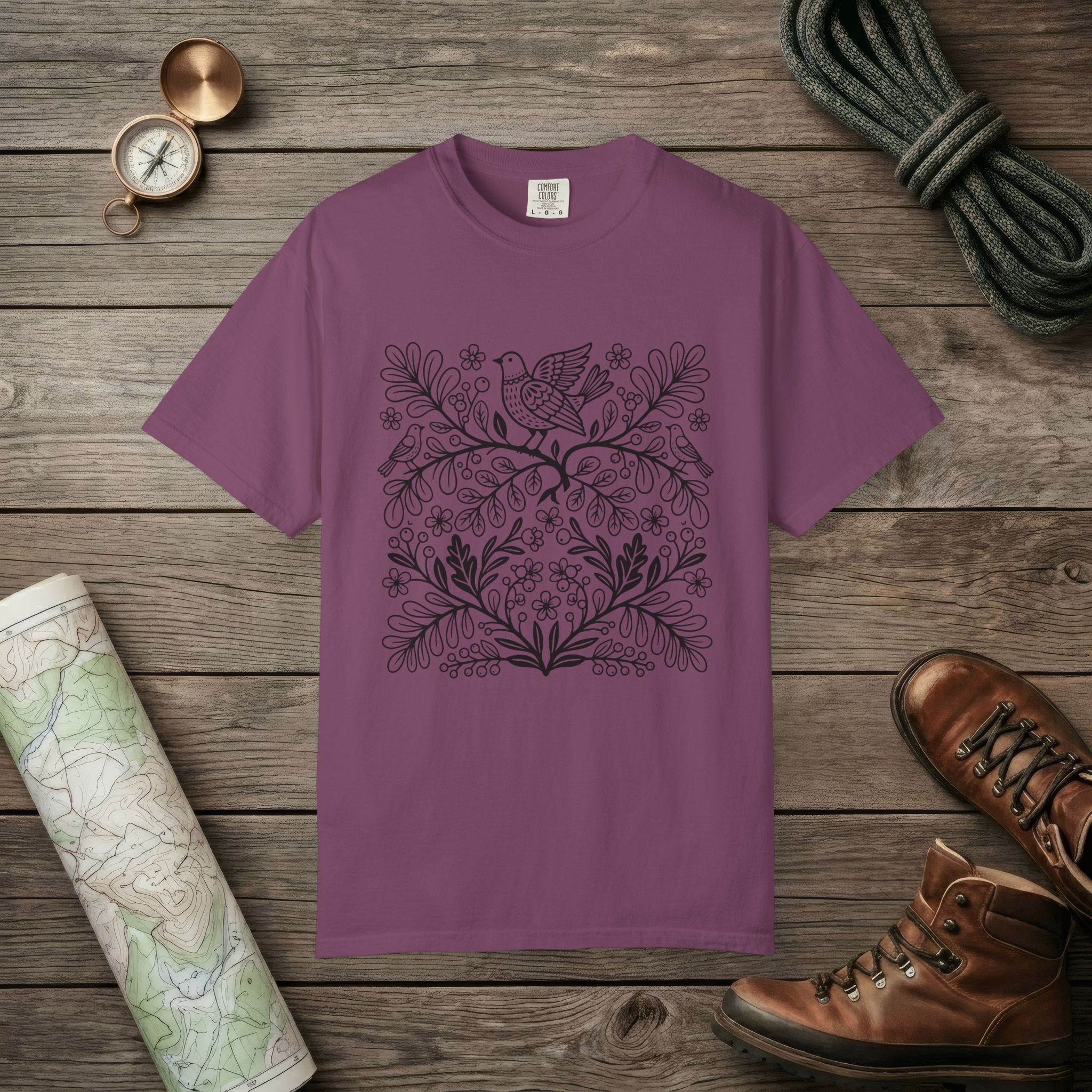 Birds & Flowers T-Shirt