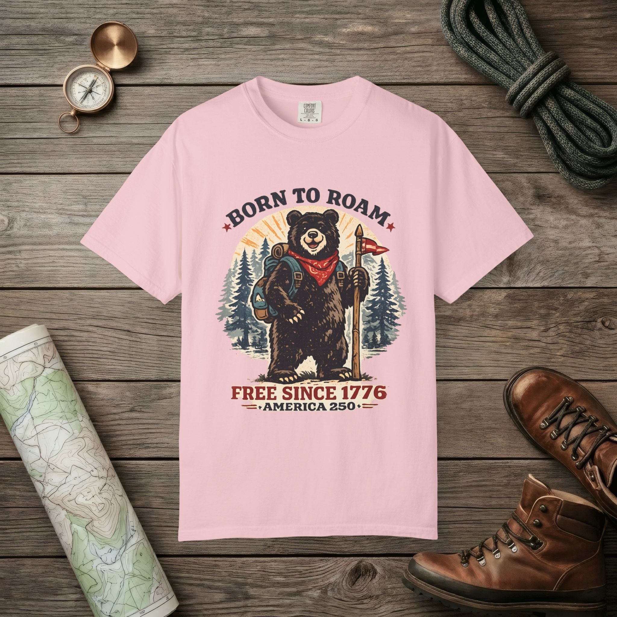 Born To Roam Bear T-Shirt