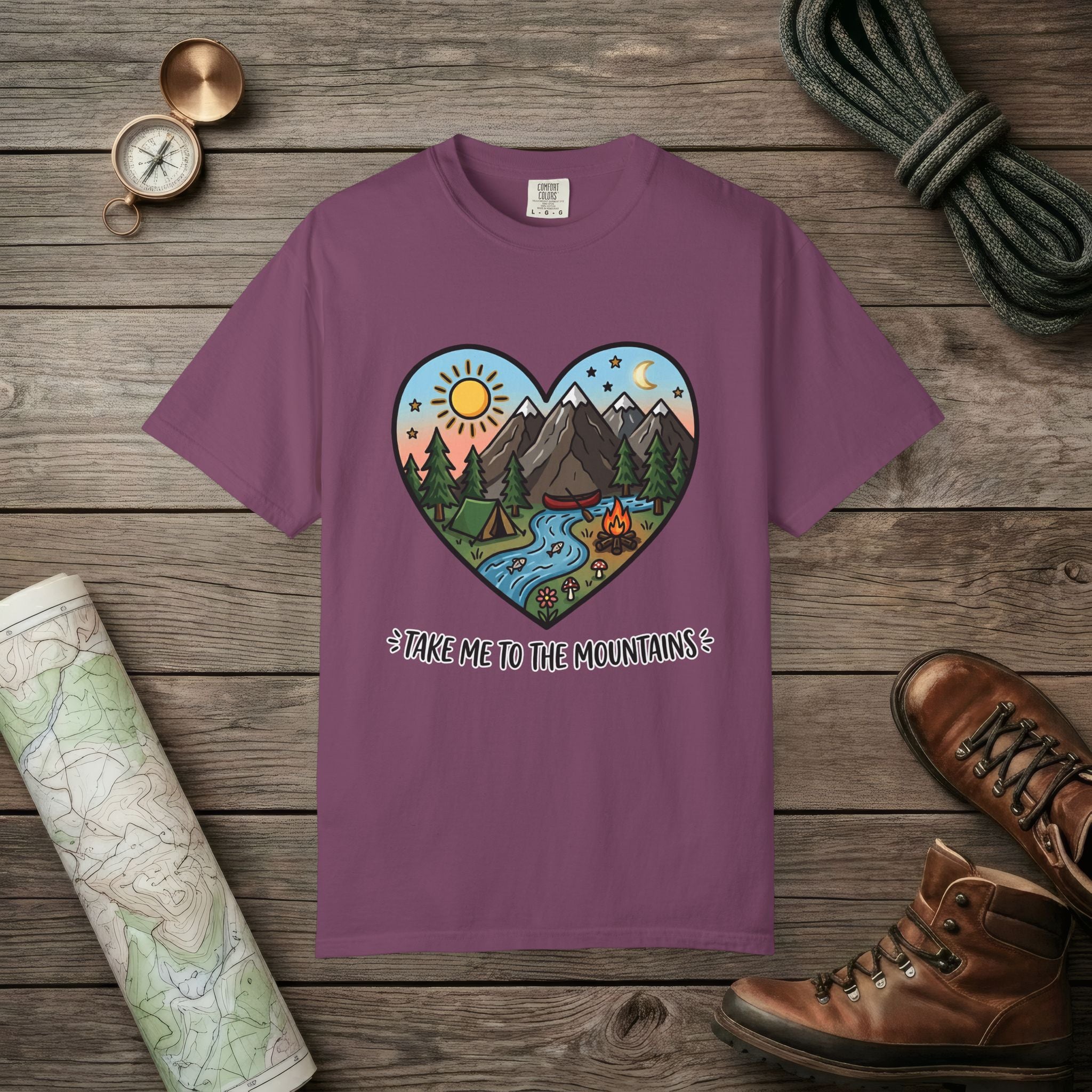Mountains Hearts T-Shirt