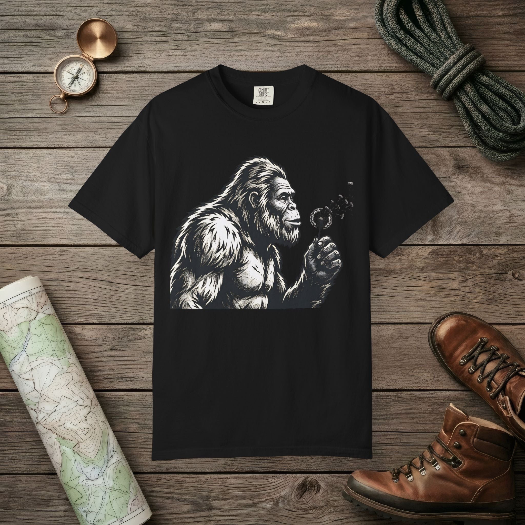 Bigfoot Blowing Wishes T-Shirt