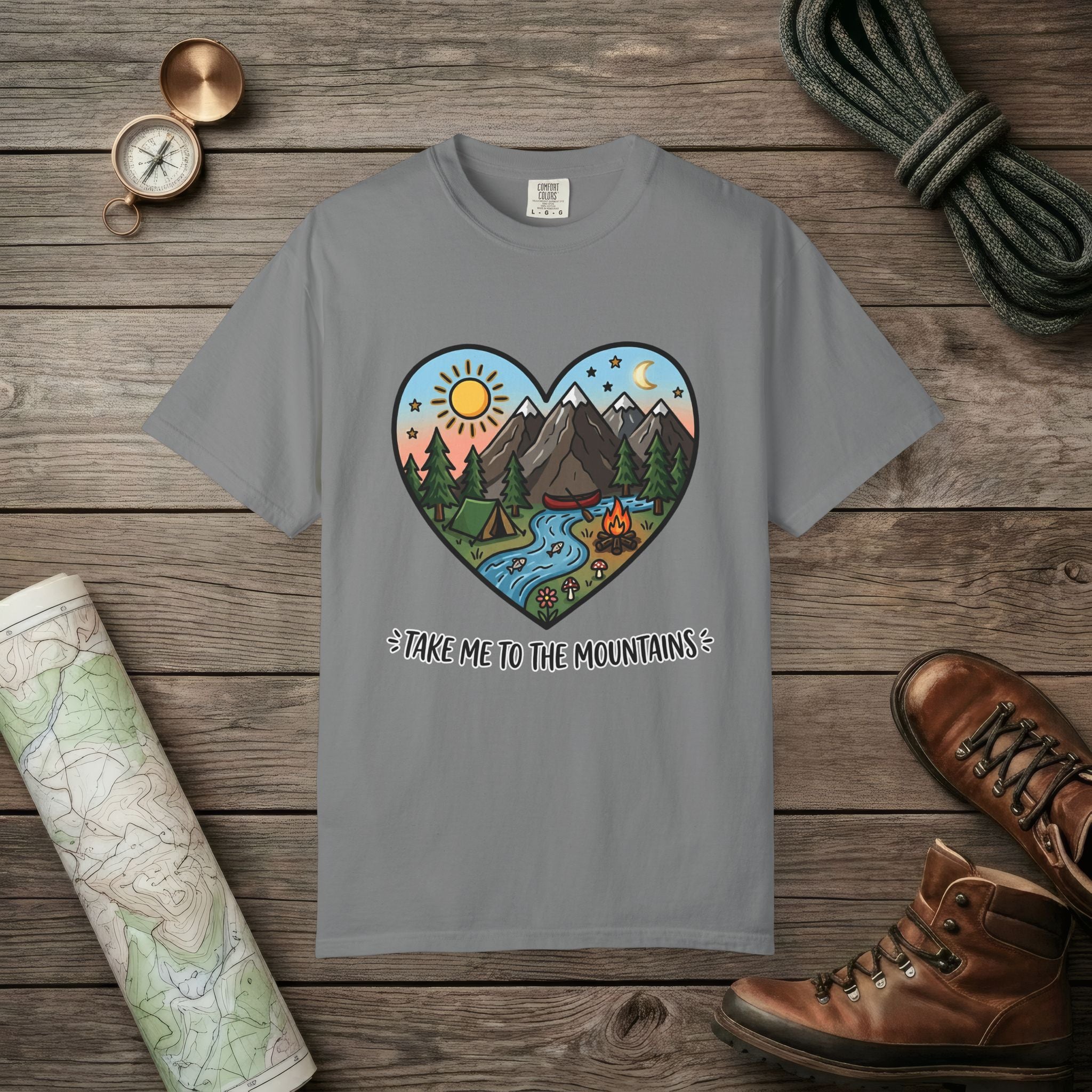 Mountains Hearts T-Shirt