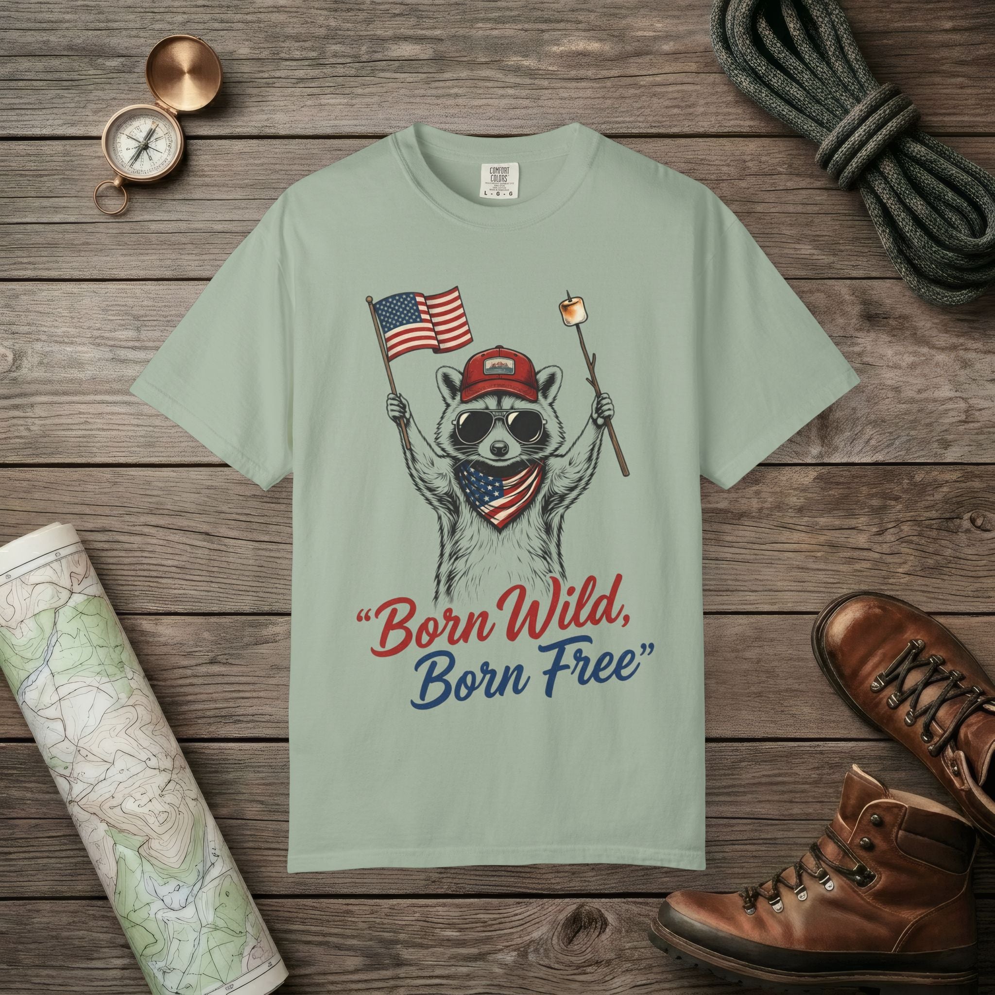 Born Wild Raccoon T-Shirt