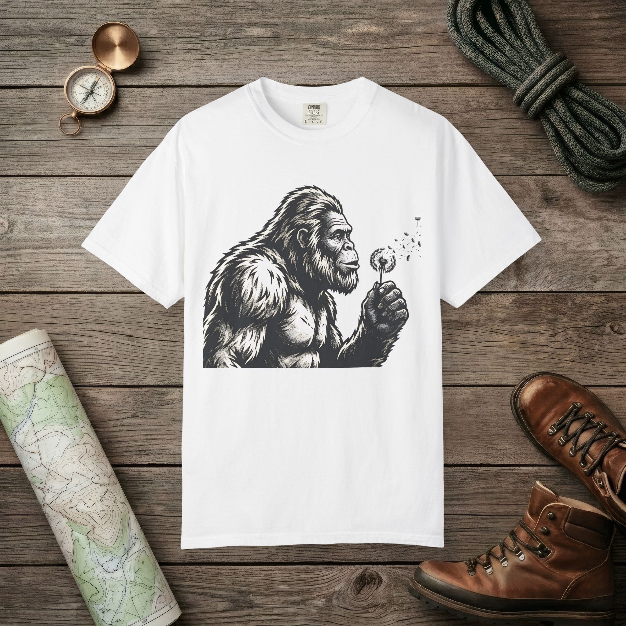 Bigfoot Blowing Wishes T-Shirt