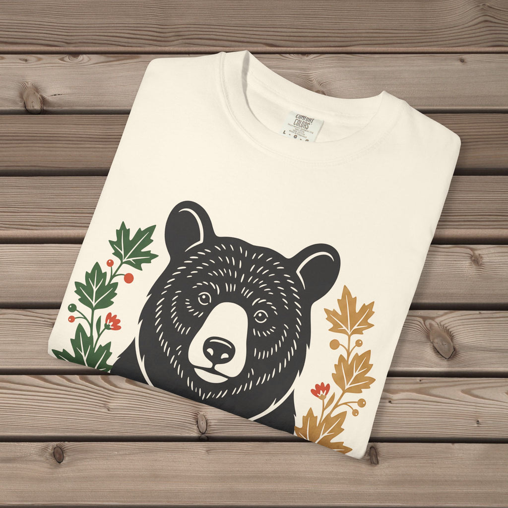 unisex graphic t-shirt with "Bear With Me" design