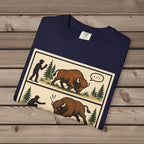Bison Attack Comic T-Shirt