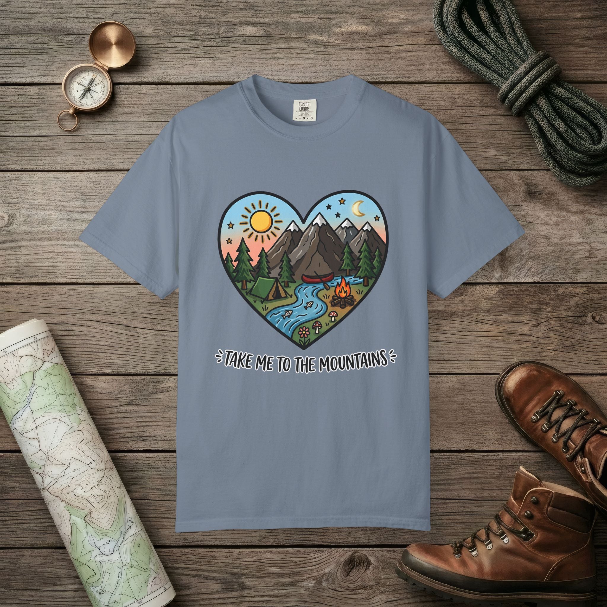 Mountains Hearts T-Shirt