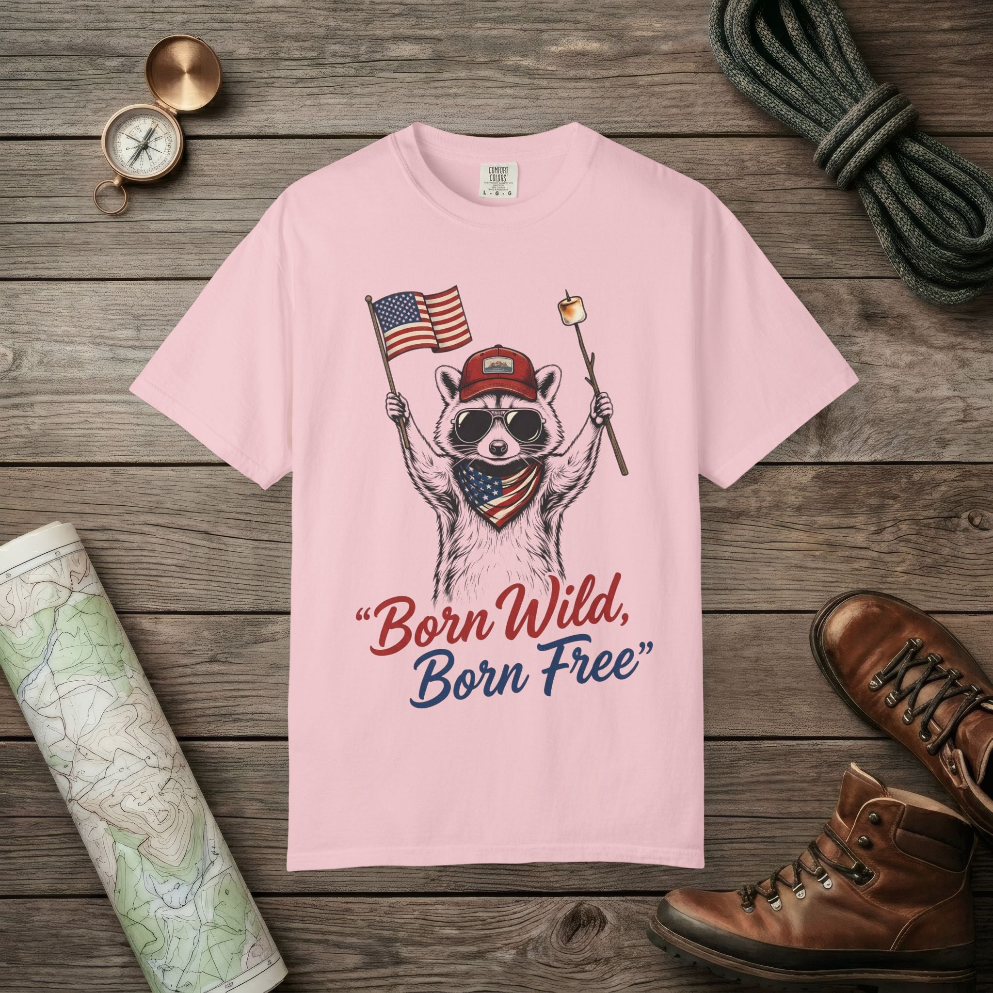 Born Wild Raccoon T-Shirt