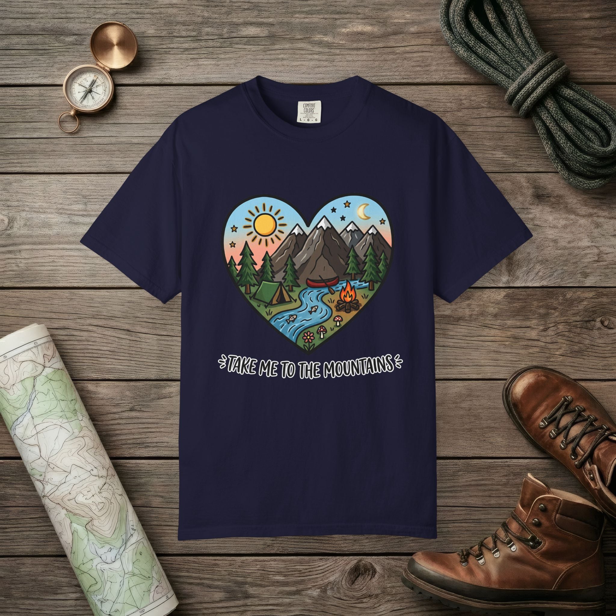 Mountains Hearts T-Shirt
