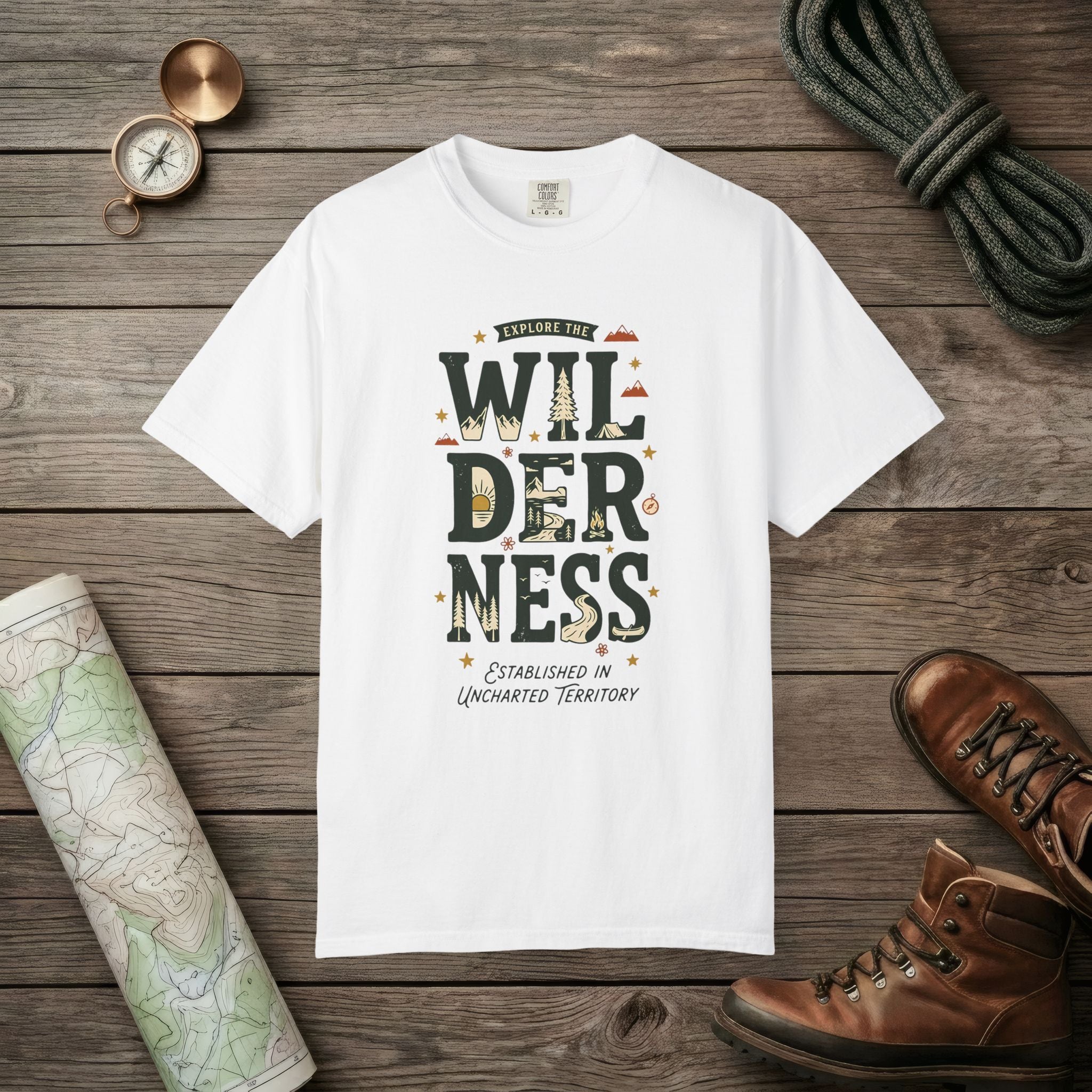 Explore The Wilderness Doodle T-Shirt