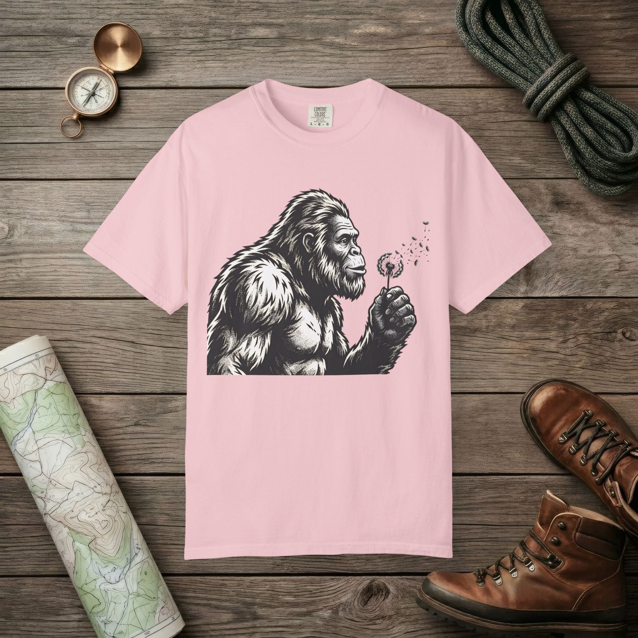 Bigfoot Blowing Wishes T-Shirt