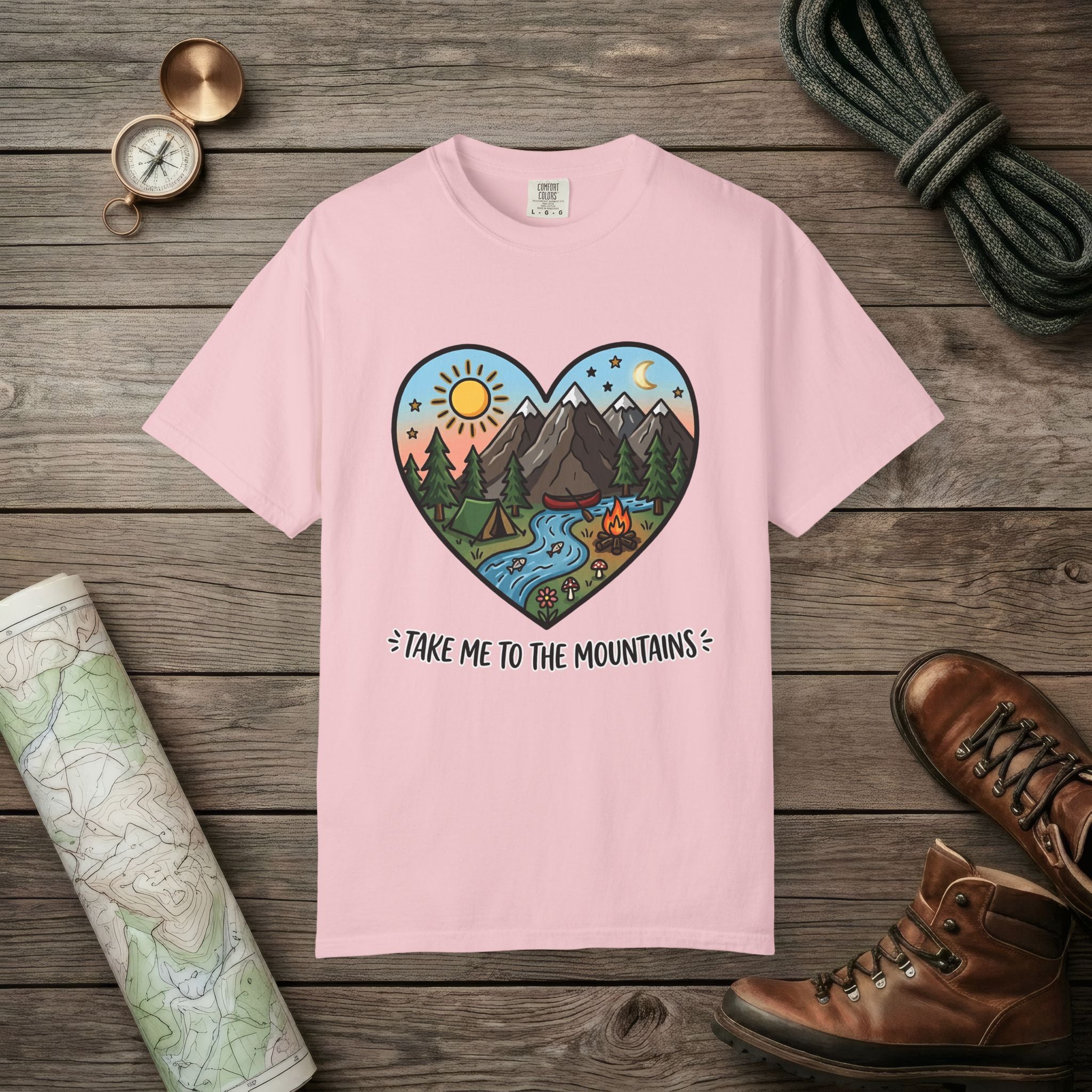 Mountains Hearts T-Shirt