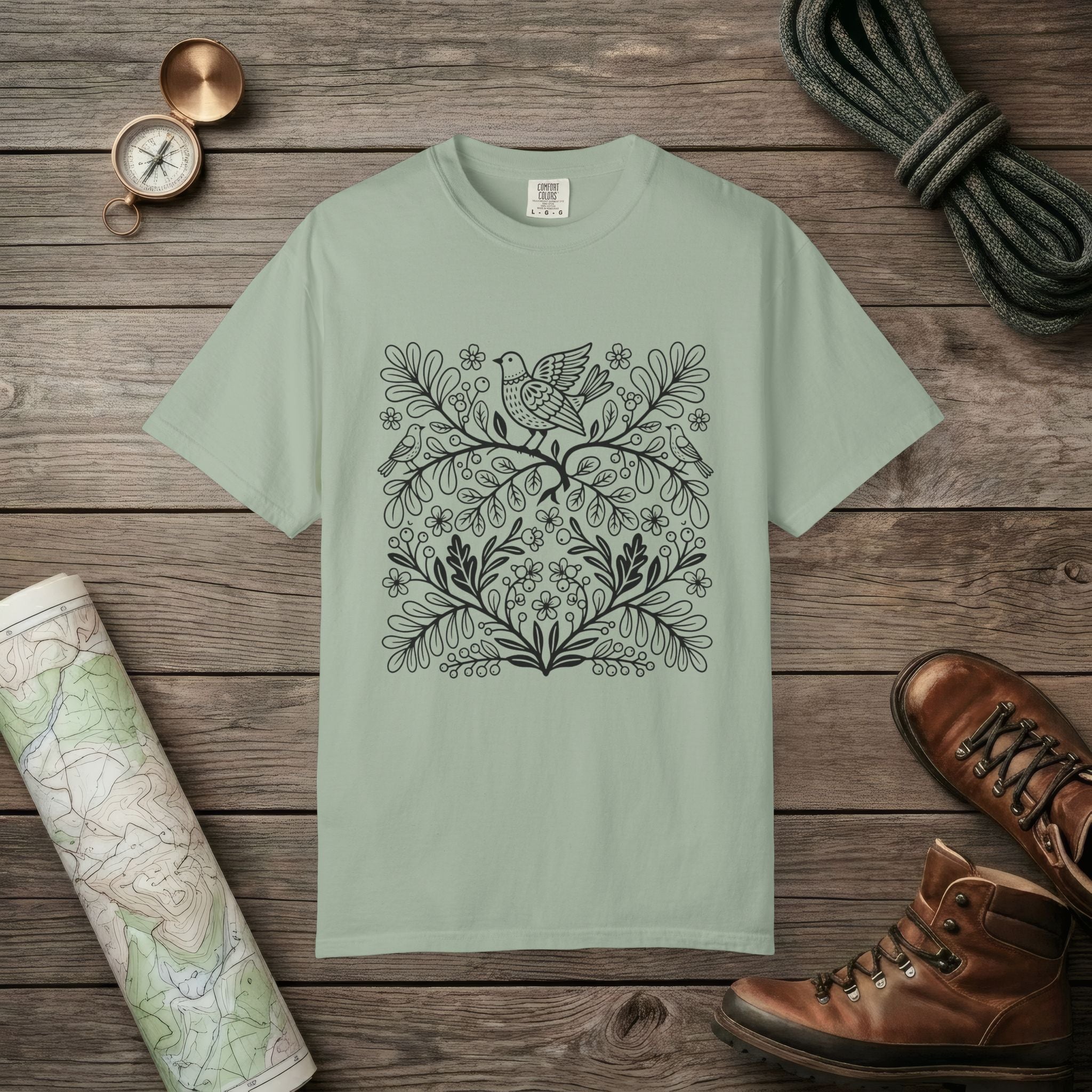 Birds & Flowers T-Shirt
