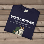 unisex graphic t-shirt with "Uphill Whiner Definition" design