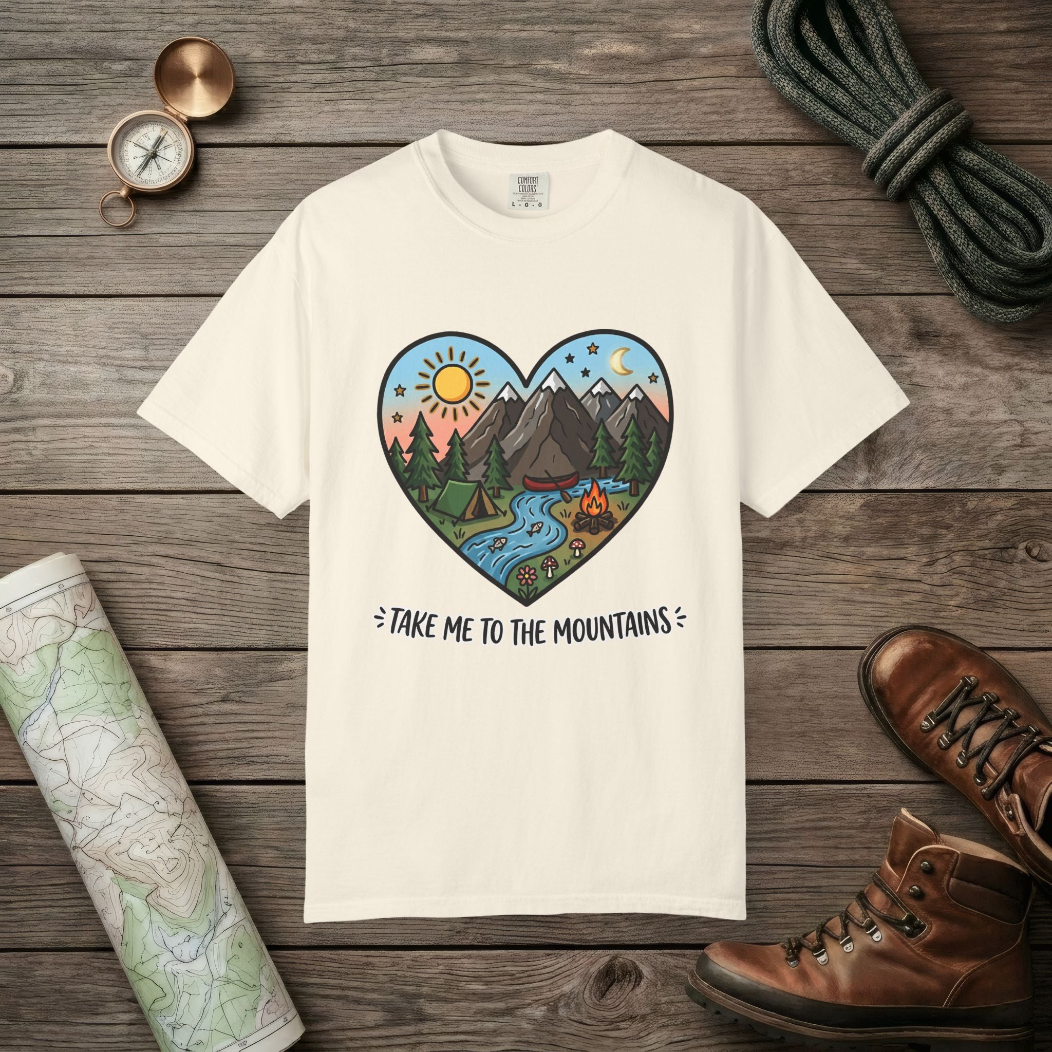 Mountains Hearts T-Shirt