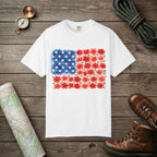 Flowerbed American Flag T-Shirt
