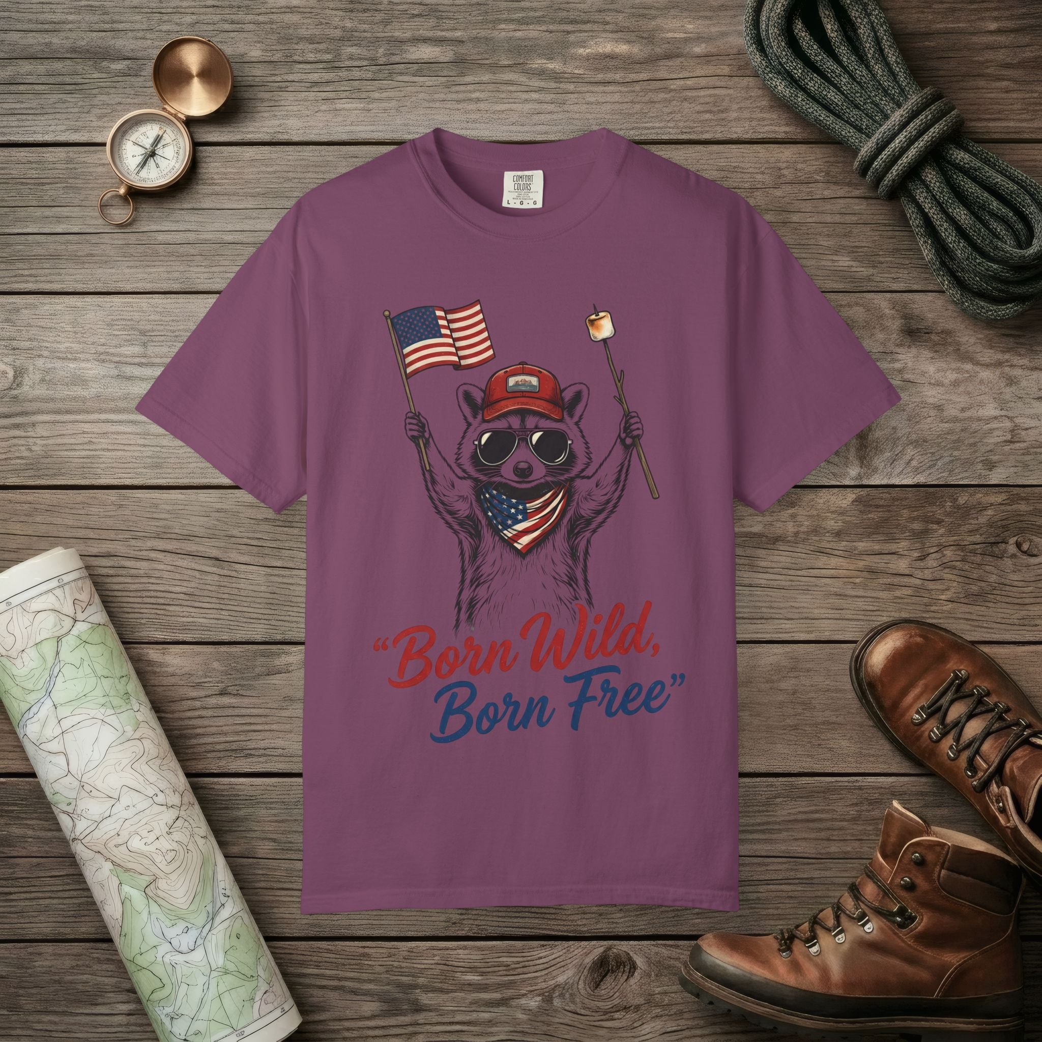 Born Wild Raccoon T-Shirt