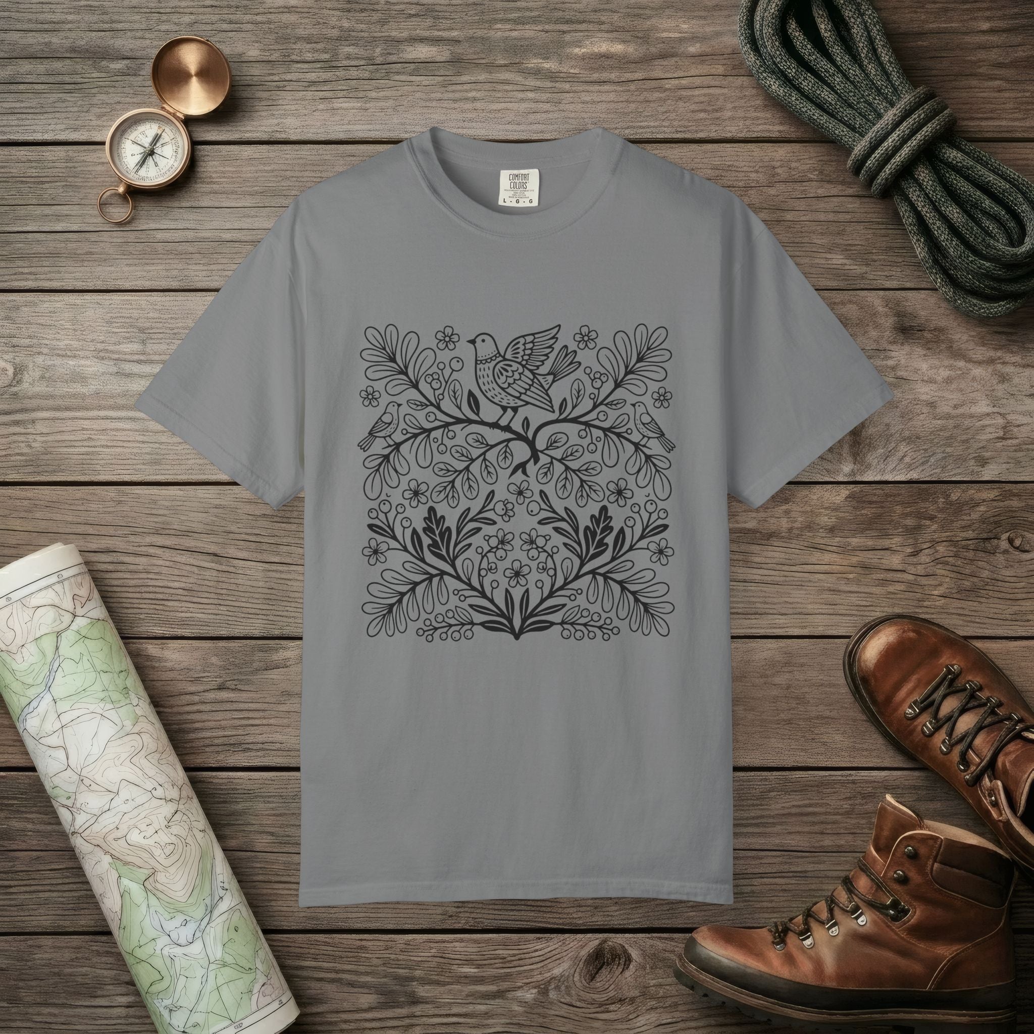Birds & Flowers T-Shirt