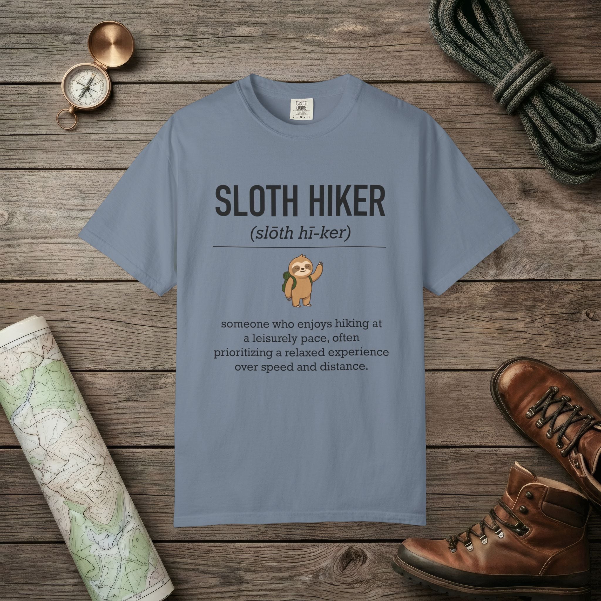 Sloth Hiker Definition T-Shirt