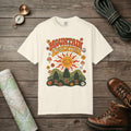 Retro Groovy Mountain Adventure T-Shirt