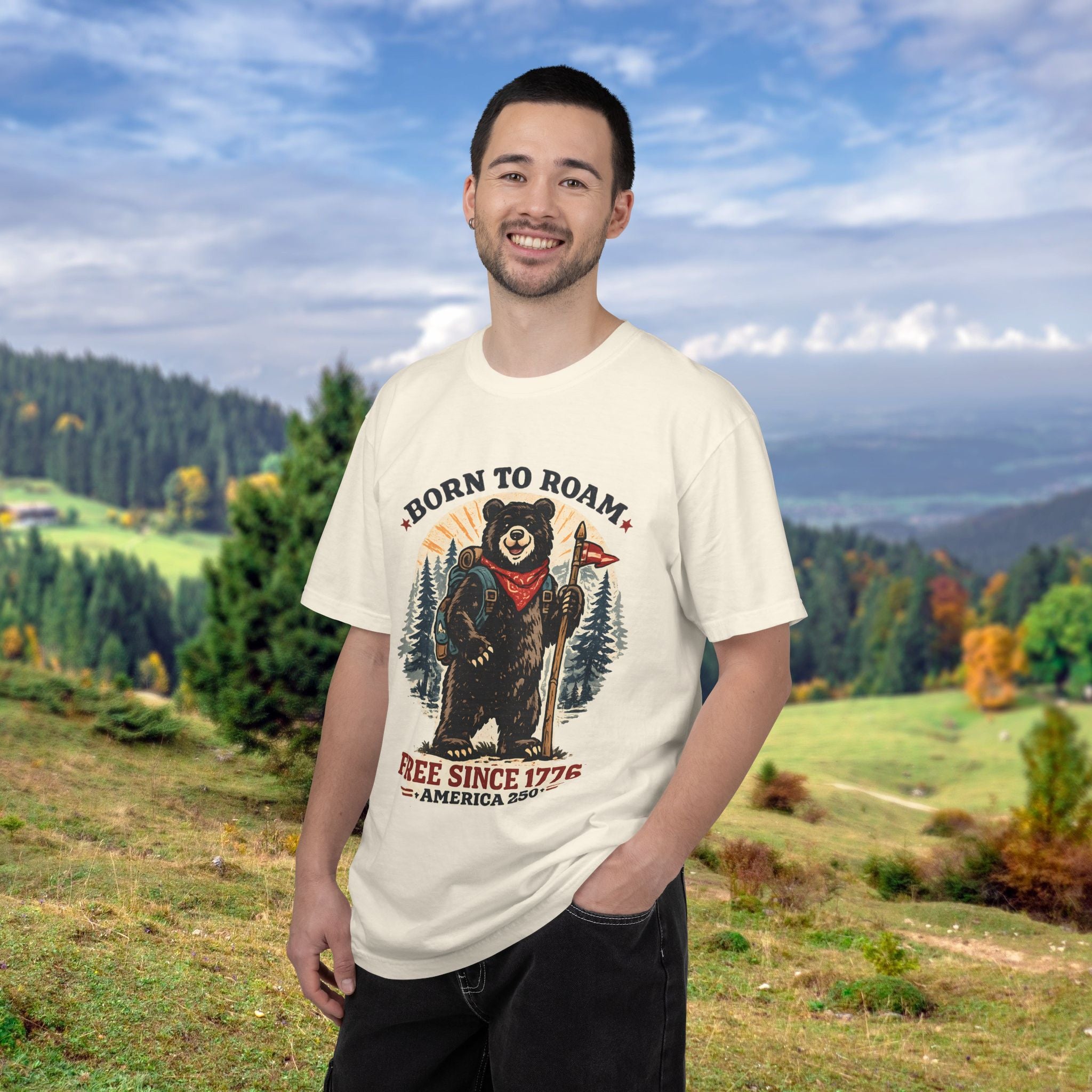 Born To Roam Bear T-Shirt