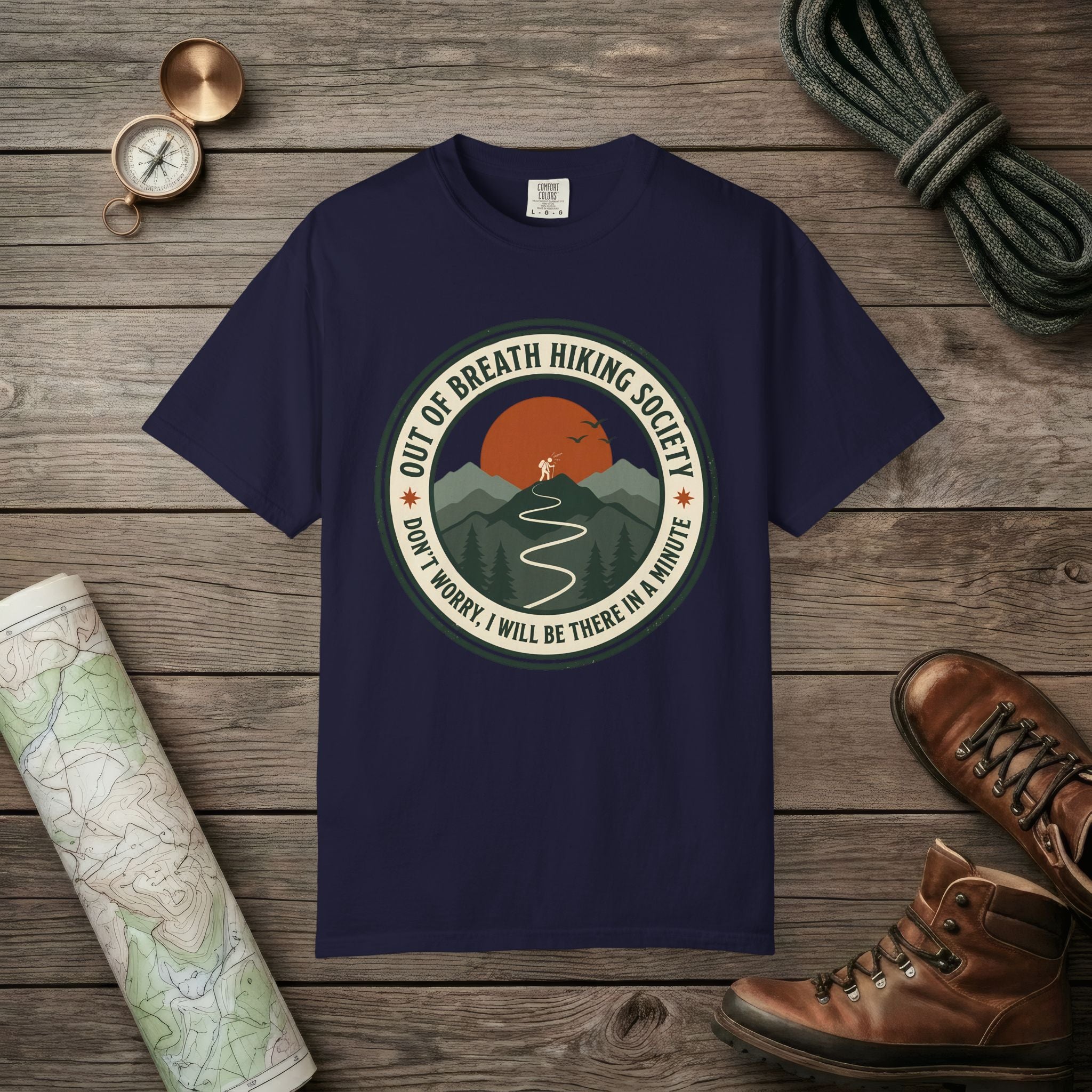 Out Of Breath Funny Hiking T-Shirt