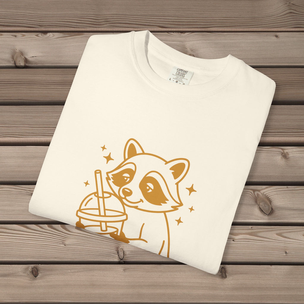 Raccoon with Iced Drink T-Shirt