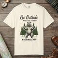 Ivory color unisex graphic t-shirt with "A Bear Kills You" design