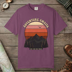 Adventure Awaits Retro Sunset T-Shirt