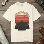 Adventure Awaits Retro Sunset T-Shirt