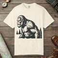 Ivory color unisex graphic t-shirt with "Angry Sasquatch" design