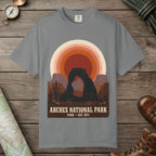 Arches National Park Retro Sunset T-Shirt