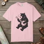 Blossom color unisex graphic t-shirt with "Banjo Bear" design