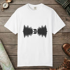 White color unisex graphic t-shirt with "Bear Reflection" design