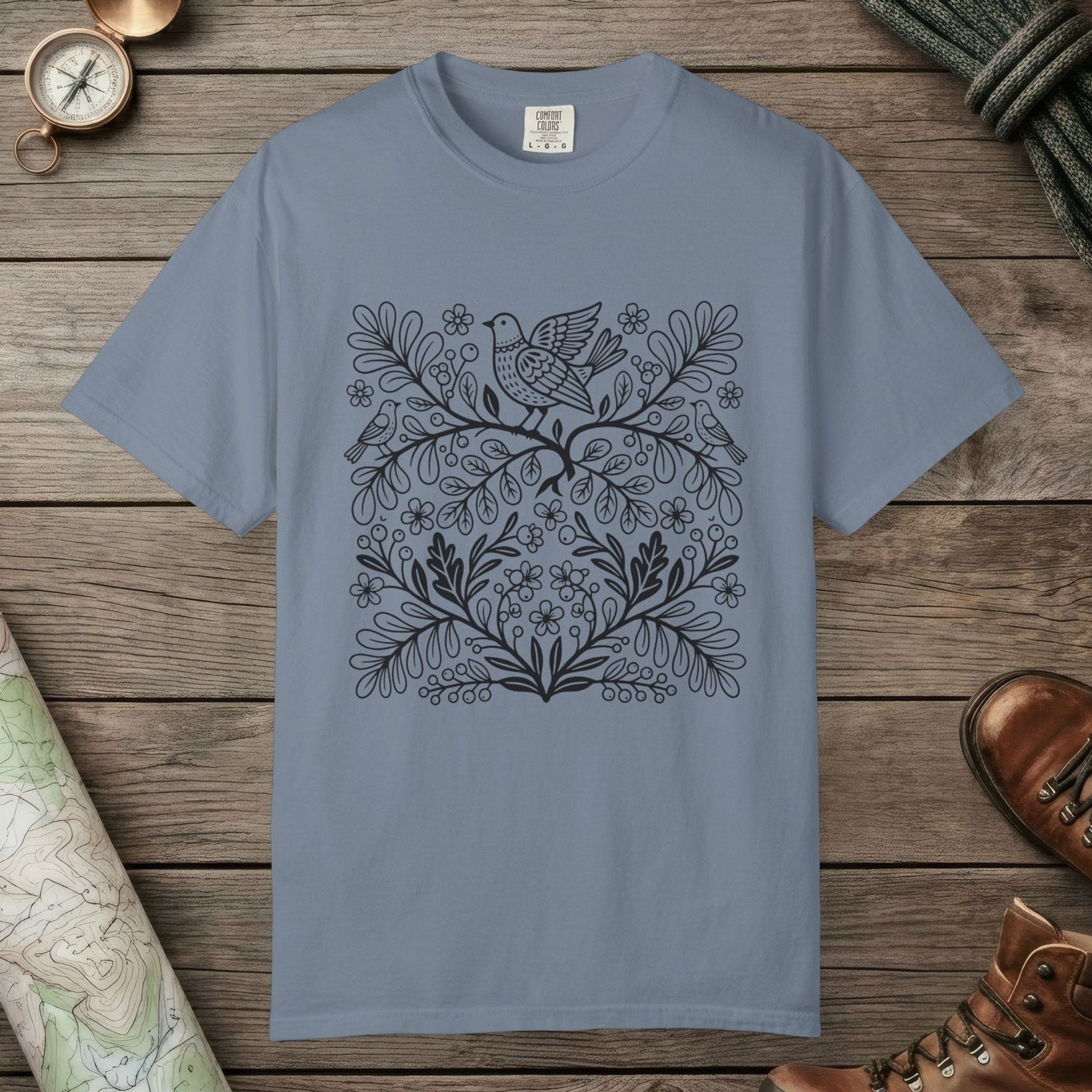 Birds & Flowers T-Shirt