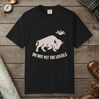 Black color unisex graphic t-shirt with "Bison Attack" design