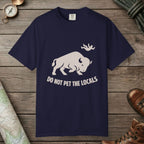 True Navy color unisex graphic t-shirt with "Bison Attack" design
